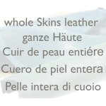 Whole leather skins
