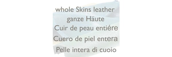 Whole leather skins