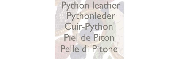 Python leather components
