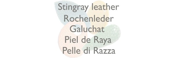 Stingray leather components