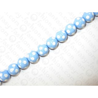 Handpainted ball beads, ca. 15mm