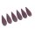 Stingray leather long teardrops / 62x20x10mm / Orchid / 6pcs.