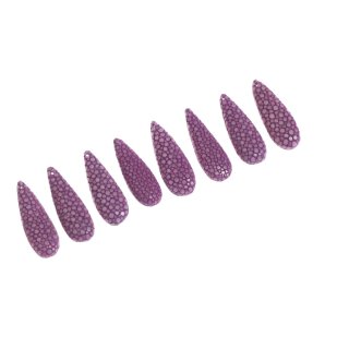 Stingray teardrops small / ca. 35x12x8mm / Orchid / 8pcs.