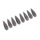 Stingray teardrops small / ca. 35x12x8mm / Grey / 8pcs.