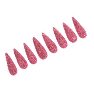 Stingray teardrops small / ca. 35x12x8mm / Rose / 8pcs.