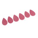 Stingray flat teardrops / ca.55x4mm / Pink / 6pcs.