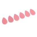 Rochenleder Tropfen flach / ca.55x4mm / Rose / 6pcs.