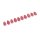 Rochenleder Tropfen klein / ca. 28x9mm / Pink / 10pcs.