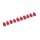 Rochenleder Tropfen klein / ca. 28x9mm / Red / 10pcs.