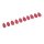 Rochenleder Tropfen klein / ca. 28x9mm / True Red / 10pcs.