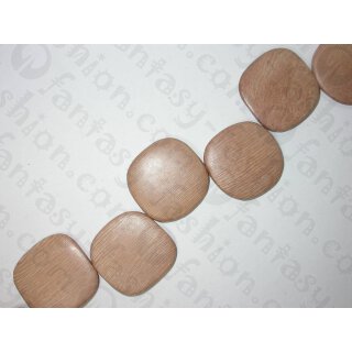 Rosenholz Flat square upsd, ca. 35x35x5-6mm