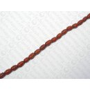 Buri carved olive red-brown ld ca. 12x7mm