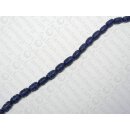 Buri carved olive royal-blue ld ca. 12x7mm