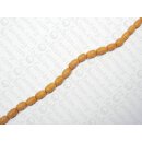 Buri carved olive yellow-orange ld ca. 12x7mm