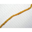 Buri carved olive dark yellow ld ca. 12x7mm