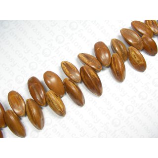 Pili Nuts nat. brown up.sd ca. 40-50x18-22mm AH.HS