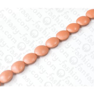 Nappa Leder Ufo with Gold 25mm_Peach