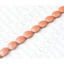 Nappa Leder Ufo with Gold 25mm_Peach