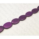 Nappa Leder Flat Oval 35x25x8mm_Purple