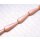 Nappa leather Long Rounded Teardrop with Silver 60mm_Peach