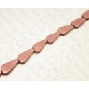 Nappa leather Irregular Curve Teardrop 35x18x10mm_Pink