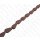 Nappa leather Irregular Curve Teardrop 35x18x10mm_Mauve