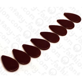 Nappa Leder Flat Teardrop 35mm_Burgundy