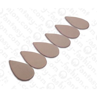 Nappa Leder Flat Teardrop 55x4mm_Light Pink