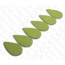 Nappa leather Flat Teardrop 55x4mm_Lettuce Green