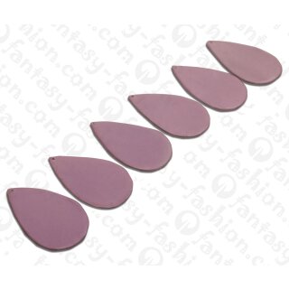Nappa Leder Flat Teardrop 55x4mm_Lavender