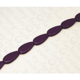 Nappa leather Irregular Teardrop 30x15x7mm_Purple
