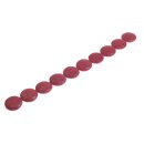 Stingray leather Ufo / ca.25mm / Lipstick Red / 16pcs