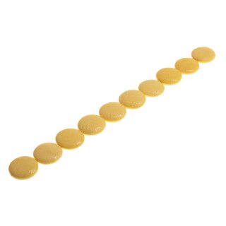 Stingray leather Ufo / ca.25mm / Yellow / 16pcs