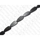CP wood ebony black flat curved teardrop 28x14x5mm EH