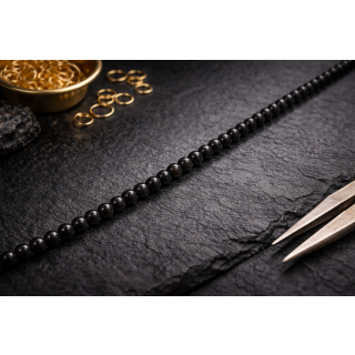 BLACK ebony Ball-Beads 5mm