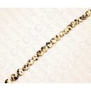 Python Leder Ufo 17mm Natural Shiny / 24pcs.