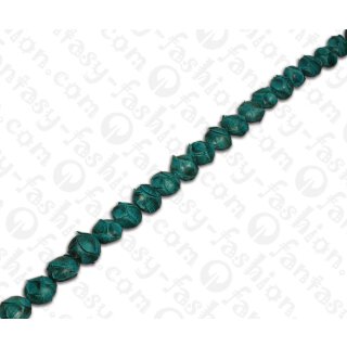 PY 006 Python leather Ufo 17mm Ocean Blue Matte / 24pcs.