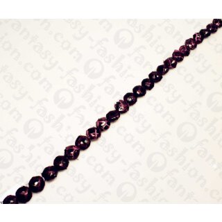 PY 007 Python leather Ufo 17mm Violet Shiny / 24pcs.
