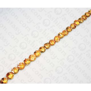 PY 009 Python leather Ufo 17mm Technique Color / 24pcs.