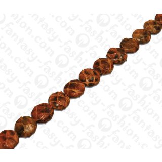 Python Leder Ufo 25mm Tan Shiny / 16 pcs.