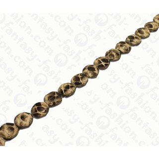 PY 026 Python leather Ufo 25mm Natural Matte / 16 pcs.