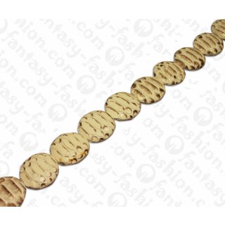 PY 033 Python leather Ufo 40mm Natural Matte / 10pcs.