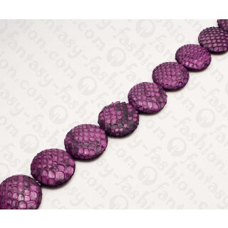 PY 036 Python leather Ufo 40mm Purple Matte / 10pcs.