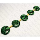 Python Leder Ufo 60mm Sage Shiny / 5pcs.