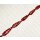 PY 045 Python leather Long Teardrop 68x20x10mm Red Shiny / 6pcs.