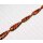 PY 046 Python leather Long Teardrop 68x20x10mm Tan Shiny / 6pcs.