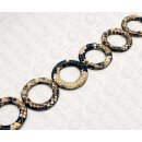 PY 056 Python leather Ring 58mm Natural Matte