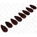 PY 075 Python leather Flat Teardrop 35x20x4mm Cherry...