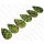 PY 091 Python leather Flat Teardrop 55x3mm Lime Green / 6pcs.