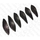 Python Leder Long Twisted Leaf 100x30x3mm Tobacco / 6pcs.